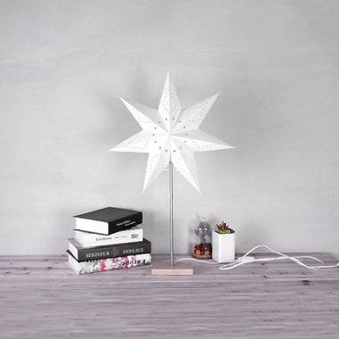 Paper Star Wood Nordic Lamp