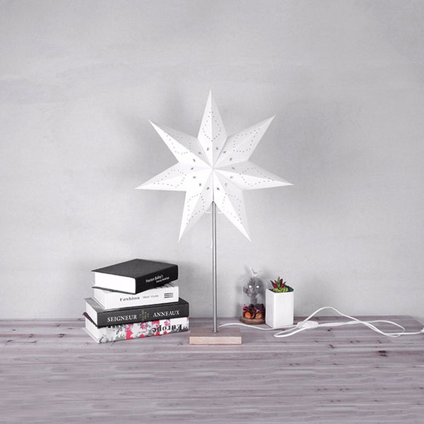 Paper Star Wood Nordic Lamp
