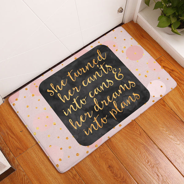 Sweet Quote Welcome Door Mat