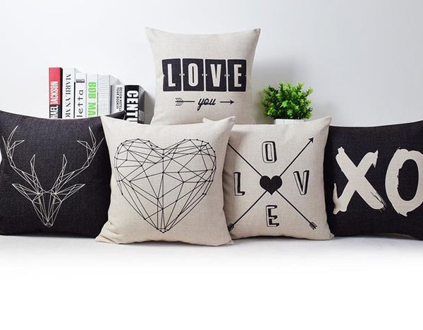Nordic Geometric Pillow Cases