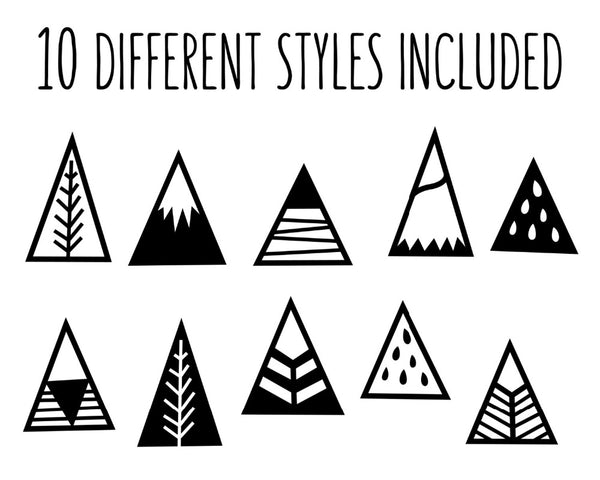 Mini Mountains Wall Decal