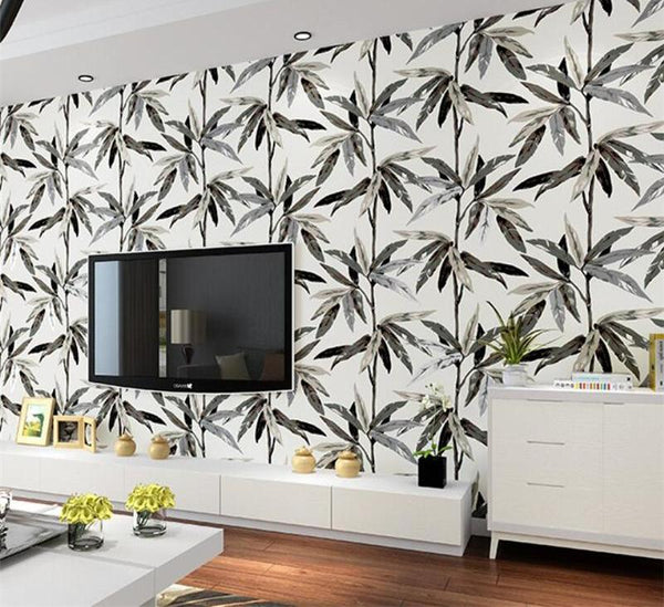 Bamboo Leaves Artistic Wallpaper