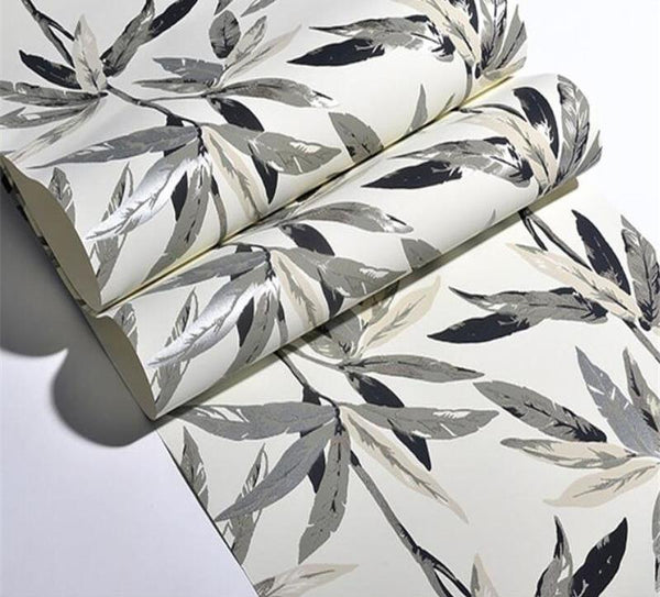 Bamboo Leaves Artistic Wallpaper