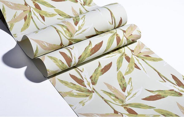 Bamboo Leaves Artistic Wallpaper